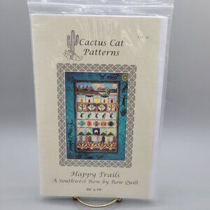 Cactus Cat Quilt Pattern Happy Trails Row By Row Southwestern 50 x 70